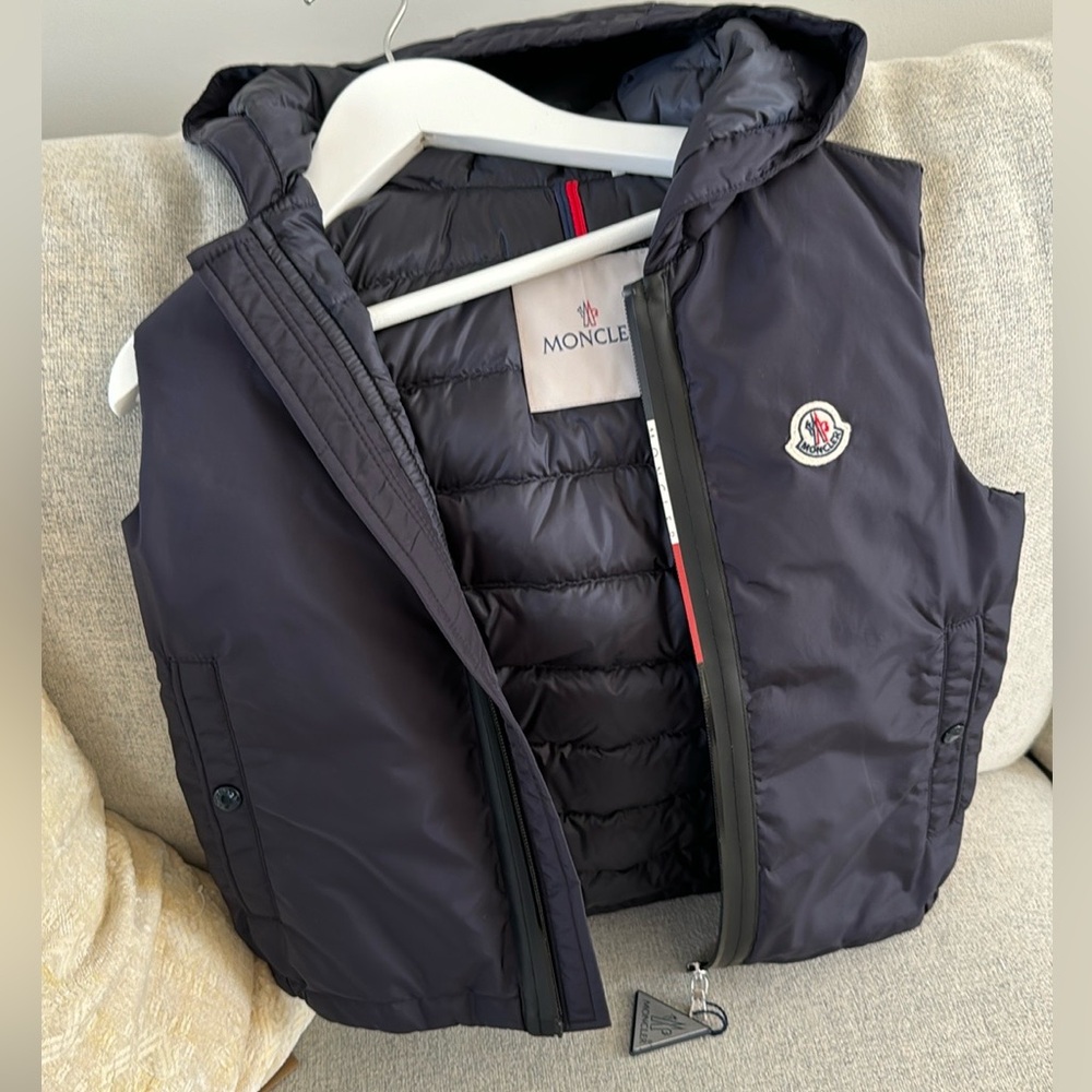 Moncler Blue Vest kids size 6